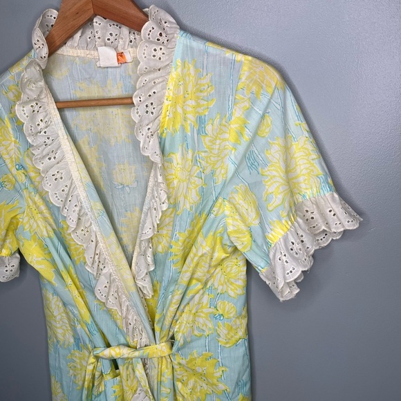 The Lilly Lilly Pulitzer Vintage 60s/70s Maxi Wrap Dress Hostess Gown Palm Beach - Picture 7 of 16